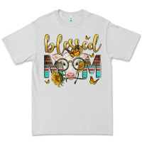 Dove Grey Western Blessed Mom Baby Calf Mother's Day Premium Tee - LillyAllenDesigns