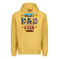 Antique Gold best dad ever Premium Hoodie - HRA Design Shop