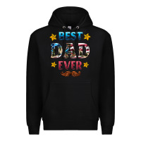 Black best dad ever Premium Hoodie - HRA Design Shop