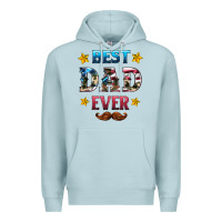 Blue Mist best dad ever Premium Hoodie - HRA Design Shop