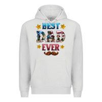 Dove Grey best dad ever Premium Hoodie - HRA Design Shop