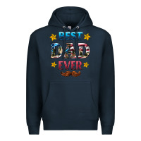 Navy best dad ever Premium Hoodie - HRA Design Shop