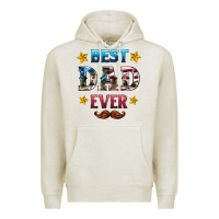 Oatmeal Heather best dad ever Premium Hoodie - HRA Design Shop