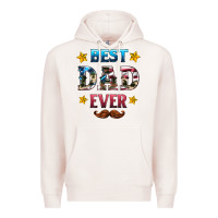 Pale Pink best dad ever Premium Hoodie - HRA Design Shop