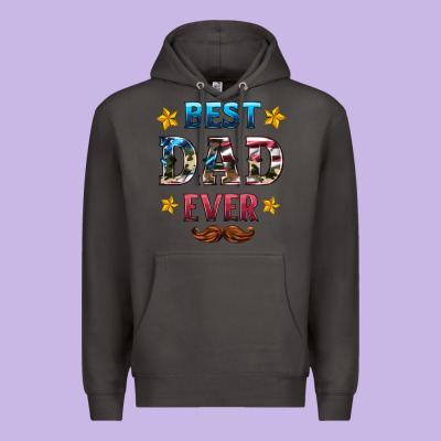 Best Dad Ever Premium Hoodie Designed By Hra Design Shop