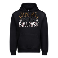 Black take me to the ballpark Urban Hoodie - CowhideDigitalArt