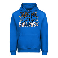 Cobalt take me to the ballpark Urban Hoodie - CowhideDigitalArt
