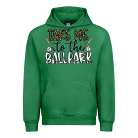Emerald take me to the ballpark Urban Hoodie - CowhideDigitalArt