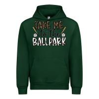 Forest Green take me to the ballpark Urban Hoodie - CowhideDigitalArt