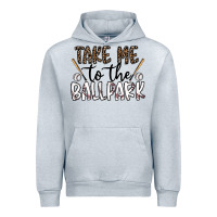 Heather Grey take me to the ballpark Urban Hoodie - CowhideDigitalArt