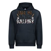 Navy take me to the ballpark Urban Hoodie - CowhideDigitalArt