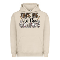 Pigment French Oak take me to the ballpark Urban Hoodie - CowhideDigitalArt