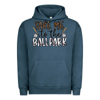 Pigment Midnight Navy take me to the ballpark Urban Hoodie - CowhideDigitalArt