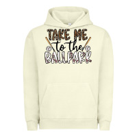 Pigment Pistachio take me to the ballpark Urban Hoodie - CowhideDigitalArt