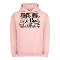 Pigment Salmon take me to the ballpark Urban Hoodie - CowhideDigitalArt