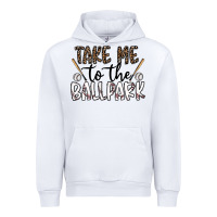White take me to the ballpark Urban Hoodie - CowhideDigitalArt