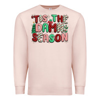 Pale Pink 'tis the damn season Premium Sweatshirt - MaliasSmallBusiness