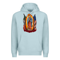 Blue Mist our lady Premium Hoodie - RacoonDesign