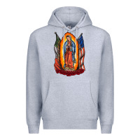 Heather Grey our lady Premium Hoodie - RacoonDesign