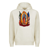 Oatmeal Heather our lady Premium Hoodie - RacoonDesign