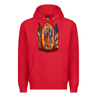 Red our lady Premium Hoodie - RacoonDesign