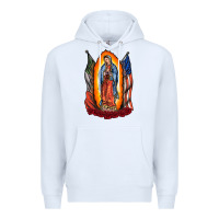 White our lady Premium Hoodie - RacoonDesign