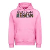 Fuchsia Pink blessed meemaw Urban Hoodie - CowhideDigitalArt