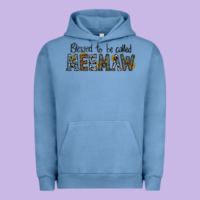 Blessed Meemaw Urban Hoodie Designed By Cowhidedigitalart