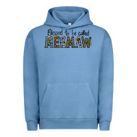 Pigment Pebble Blue blessed meemaw Urban Hoodie - CowhideDigitalArt
