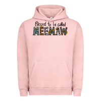 Pigment Salmon blessed meemaw Urban Hoodie - CowhideDigitalArt