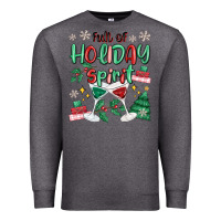 Charcoal Heather full of holiday Premium Sweatshirt - MaliasSmallBusiness