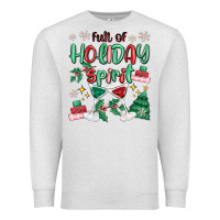 Oatmeal Heather full of holiday Premium Sweatshirt - MaliasSmallBusiness