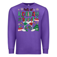 Purple full of holiday Premium Sweatshirt - MaliasSmallBusiness
