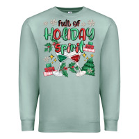 Seafoam full of holiday Premium Sweatshirt - MaliasSmallBusiness