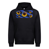 Black american flag sunflowers 16oz libbey cup Urban Hoodie - HRA Design Shop