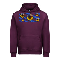 Mauve Wine american flag sunflowers 16oz libbey cup Urban Hoodie - HRA Design Shop