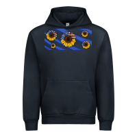 Navy american flag sunflowers 16oz libbey cup Urban Hoodie - HRA Design Shop