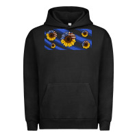 Pigment Black american flag sunflowers 16oz libbey cup Urban Hoodie - HRA Design Shop