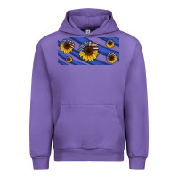 Tulip american flag sunflowers 16oz libbey cup Urban Hoodie - HRA Design Shop