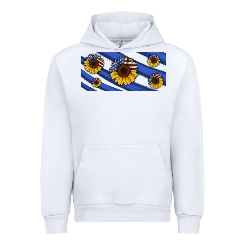 American Flag Sunflowers 16oz Libbey Cup Urban Hoodie by HRA Design Shop | Teevron