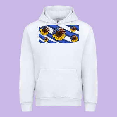 American Flag Sunflowers 16oz Libbey Cup Urban Hoodie Designed By Hra Design Shop