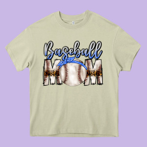 Baseball Mom Heavy Core Tee Designed By Cowhidedigitalart