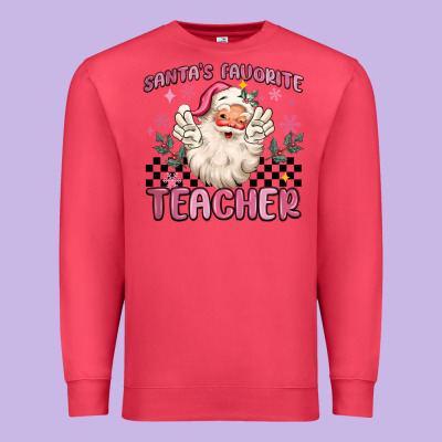 Premium Sweatshirt santa's favorite teacher