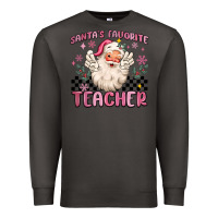 Smoke santa's favorite teacher Premium Sweatshirt - MaliasSmallBusiness