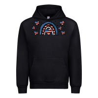 Black american flag rainbow 16oz libbey cup Urban Hoodie - HRA Design Shop
