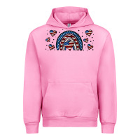 Fuchsia Pink american flag rainbow 16oz libbey cup Urban Hoodie - HRA Design Shop