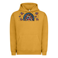 Pigment Peanut Butter american flag rainbow 16oz libbey cup Urban Hoodie - HRA Design Shop