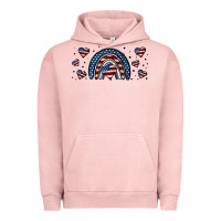 Pigment Salmon american flag rainbow 16oz libbey cup Urban Hoodie - HRA Design Shop