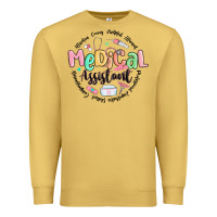 Antique Gold medical assistant nurse Premium Sweatshirt - MaliasSmallBusiness