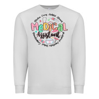 Dove Grey medical assistant nurse Premium Sweatshirt - MaliasSmallBusiness